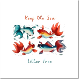 Keep the Sea Litter Free - 1.3 Posters and Art